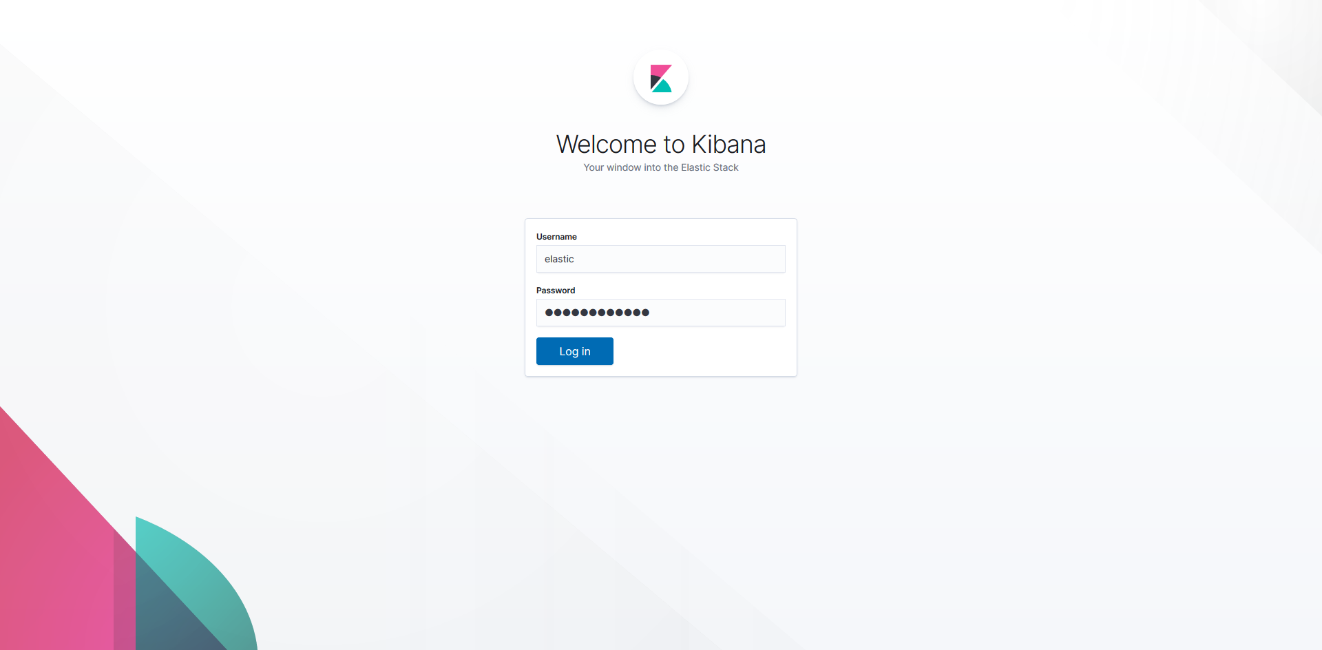 Kibana login