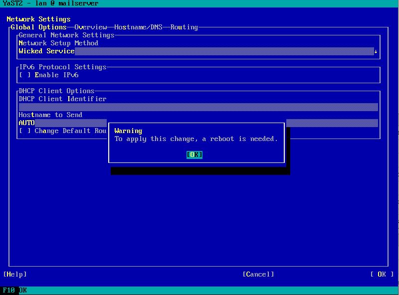 openSUSE disable IPv6